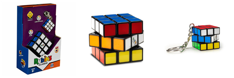 PROMO Kostka Rubika 3x3 oraz brelok. Zestaw Rubik's Classic 6064011 Spin Master PROMO Kostka Rubika 3x3 oraz brelok. Zestaw Rubik's Classic 6064011 Spin Master - obrazek 1