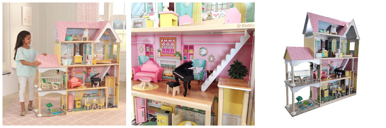 PROMO KidKraft Lola Mansion Drewniany domek dla lalek 65958A PROMO KidKraft Lola Mansion Drewniany domek dla lalek 65958A - obrazek 1