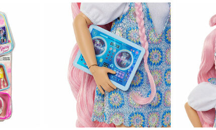 Lalka Barbie Dream Besties Daisy Jean z 9 akcesoriami z motywem muzyki JDD74 MATTEL