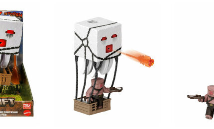 Minecraft Movie Atakujący Ghast z pociskiem JFB69 MATTEL