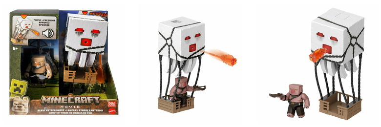 Minecraft Movie Atakujący Ghast z pociskiem JFB69 MATTEL Minecraft Movie Atakujący Ghast z pociskiem JFB69 MATTEL - obrazek 1