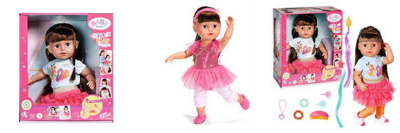 BABY born® Lalka Sister Style&Play brunetka 43cm 833025 ZAPF BABY born® Lalka Sister Style&Play brunetka 43cm 833025 ZAPF - obrazek 1