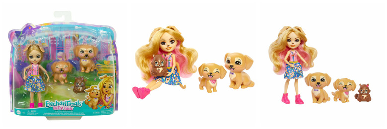 Enchantimals Lalka Gerika Golden Retriever i rodzina piesków Retriever HHB85 p8 MATTEL Enchantimals Lalka Gerika Golden Retriever i rodzina piesków Retriever HHB85 p8 MATTEL - obrazek 1