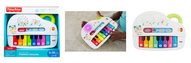 Fisher-Price Ucz się i śmiej Pianinko malucha GFK02 p4 MATTEL Fisher-Price Ucz się i śmiej Pianinko malucha GFK02 p4 MATTEL - obrazek 1