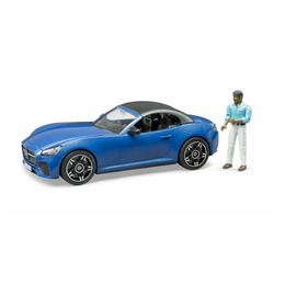 Auto Roadster niebieskie z wyjmowanym dachem i z kierowcą 03481 BRUDER Auto Roadster niebieskie z wyjmowanym dachem i z kierowcą 03481 BRUDER - obrazek 1