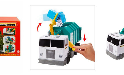 PROMO MEGA BLOKS Śmieciarka do recyklingu HHR64 p1 MATTEL