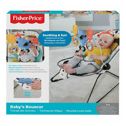 Fisher-Price Baby Gear Leżaczek maluszka Dżungla GNR00 MATTEL Fisher-Price Baby Gear Leżaczek maluszka Dżungla GNR00 MATTEL - obrazek 1