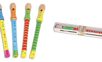Bontempi Play Flet drewniany kolorowy 35643 MIX cena za 1 szt