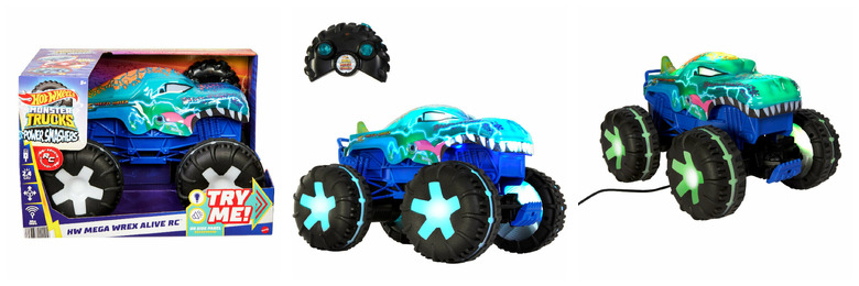 Hot Wheels Monster Truck Auto na radio Mega Wrex Alive 1:15 JBD90 MATTEL Hot Wheels Monster Truck Auto na radio Mega Wrex Alive 1:15 JBD90 MATTEL - obrazek 1