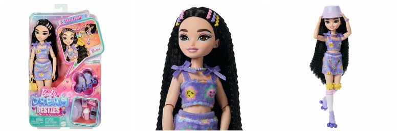 Lalka Barbie Dream Besties Renee na wrotkach JFX99 MATTEL Lalka Barbie Dream Besties Renee na wrotkach JFX99 MATTEL - obrazek 1