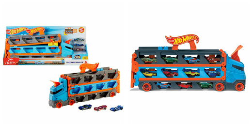 Hot Wheels Wyścigowy transporter 2w1 Speedway hauler HGH33 MATTEL Hot Wheels Wyścigowy transporter 2w1 Speedway hauler HGH33 MATTEL - obrazek 1
