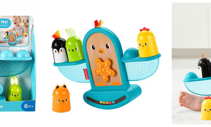 Fisher-Price Kolorowe zwierzątka Ptaszek Kiwaczek-układaczek p4 GJW26 MATTEL