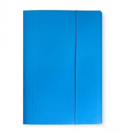 Teczka z gumką OFFICE PRODUCTS, karton, A4, 300gsm, 3-skrz., jasnoniebieska