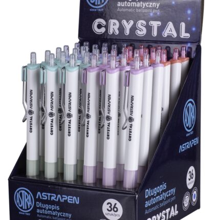 Długopis automatyczny 0,7 mm ASTRAPEN Crystal white,