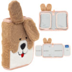 Piórnik pojedynczy dwuklapkowy bez wyposażenia ASTRABAG FLUFFY PUPPY, AC1