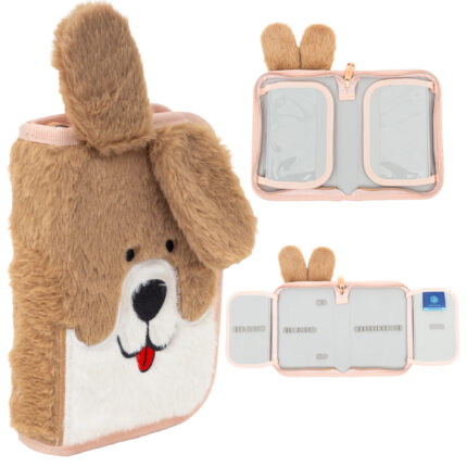 Piórnik pojedynczy dwuklapkowy bez wyposażenia ASTRABAG FLUFFY PUPPY, AC1