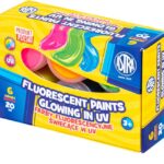 Farby fluorescencyjne Astra 6 kol x 20 ml STANDARD BOX