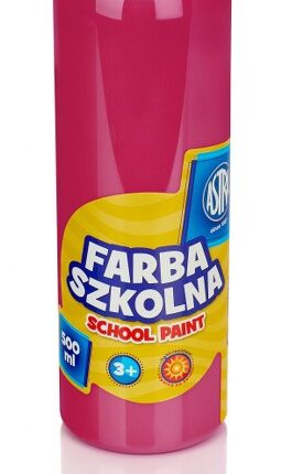 Farba szkolna Astra 500 ml - różowa