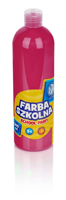 Farba szkolna Astra 500 ml - różowa Farba szkolna Astra 500 ml - różowa - obrazek 1