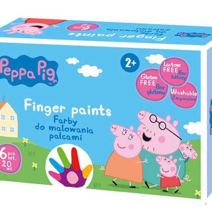 Farby do malowania palcami Peppa Pig 6 kol. x 20 ml