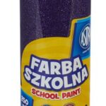 Farba szkolna Astra 250 ml - brokatowa fioletowa