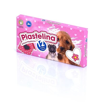 Plastelina szkolna Pieski 12 kolorów