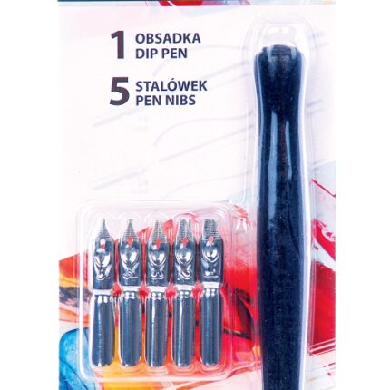 Zestaw do kaligrafii ARTEA 5 stalówek z obsadką