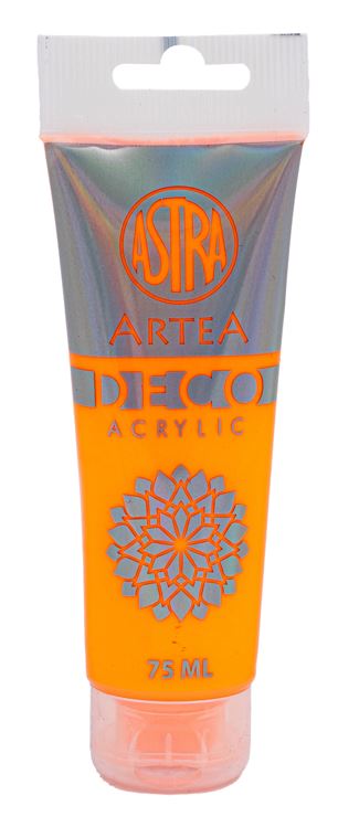Farba akrylowa DECO ARTEA 75 ml tuba - Neonowy Pomarańczowy Farba akrylowa DECO ARTEA 75 ml tuba - Neonowy Pomarańczowy - obrazek 1