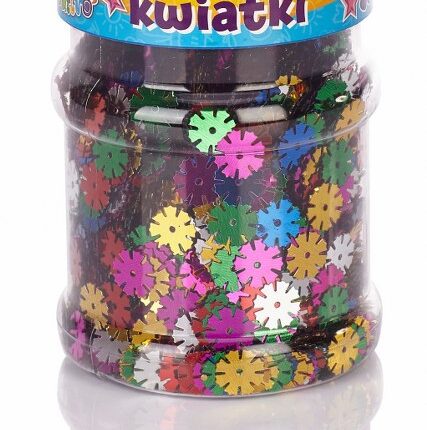Confetti cekinowe kwiatki Creativo Astra 100g - mix kolorów