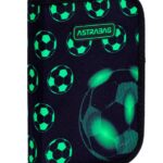 Piórnik pojedynczy jednoklapkowy z wyposażeniem ASTRABAG NEO FOOTBALL, AC11