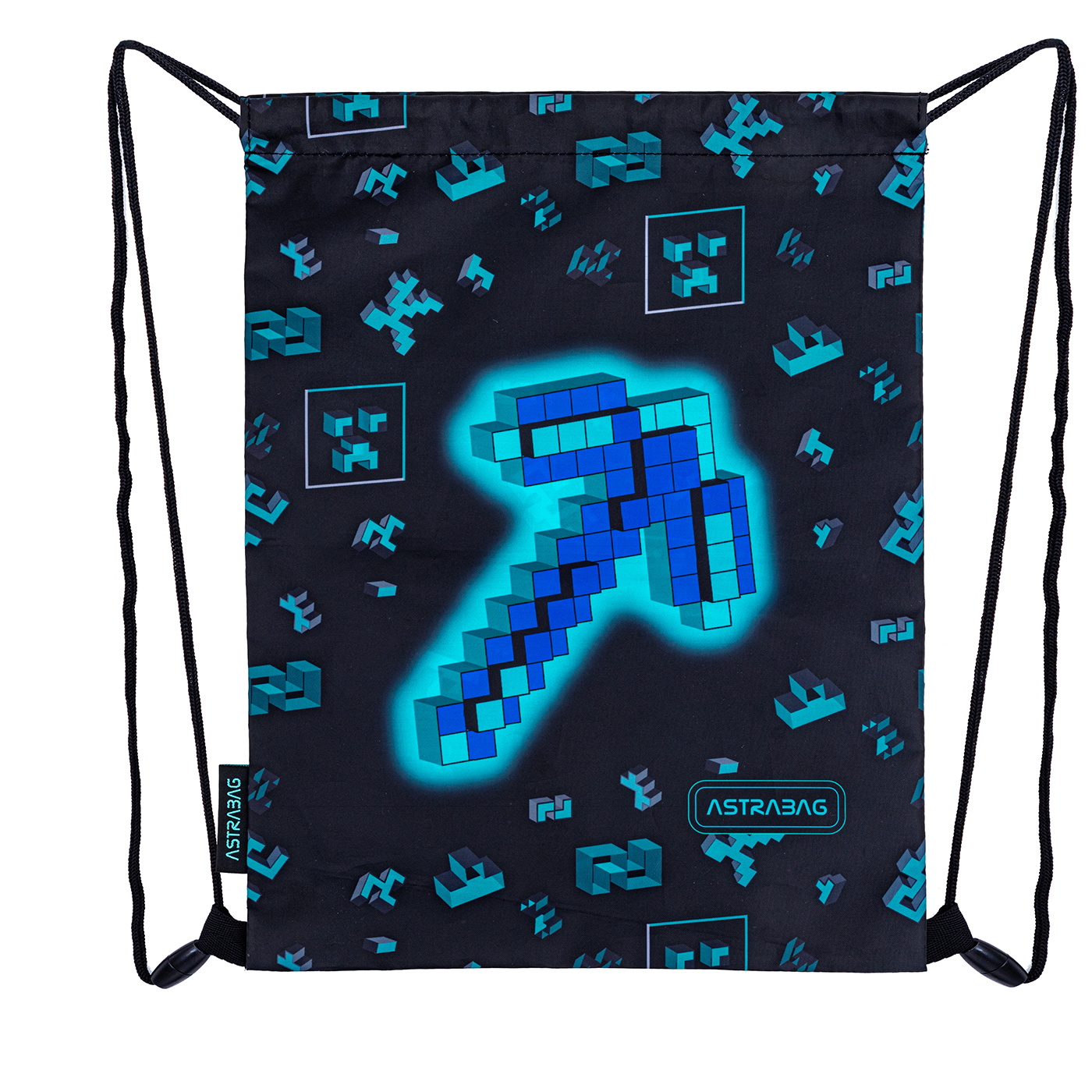 WOREK SZKOLNY NA BUTY WORKOPLECAK ASTRABAG DARK PIXEL, AD1 DLA CHŁOPAKA WOREK SZKOLNY NA BUTY WORKOPLECAK ASTRABAG DARK PIXEL, AD1 DLA CHŁOPAKA - obrazek 1