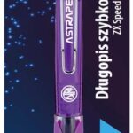 Długopis automatyczny szybkoschnący z gumowym uchwytem 0,5 mm ASTRAPEN ZX Speed - 1 szt. blister