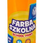 Farba szkolna Astra 250 ml - fluorescencyjna pomarańczowa