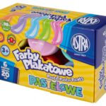 Farby plakatowe pastelowe Astra 6 kol x 20 ml STANDARD BOX