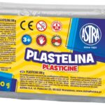 Plastelina Astra 500g popielata