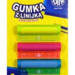 Gumka i linijka 5cm 2w1 ASTRA - 3 szt. blister