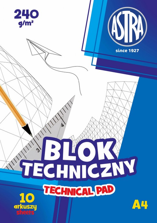 blok techniczny Astra A4 240g blok techniczny Astra A4 240g - obrazek 1