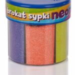 Brokat Creativo 50 g x 6 kol neonowych (żółty, zielony, niebieski, pomarańczowy, różowy, fioletowy)