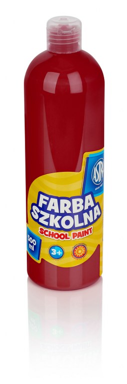 Farba szkolna Astra 500 ml - czerwona ciemna Farba szkolna Astra 500 ml - czerwona ciemna - obrazek 1
