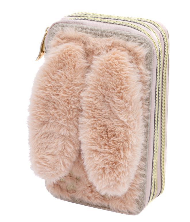 Piórnik JUMBO potrójny z wyposażeniem ASTRABAG FLUFFY BUNNY, AC31 Piórnik JUMBO potrójny z wyposażeniem ASTRABAG FLUFFY BUNNY, AC31 - obrazek 1