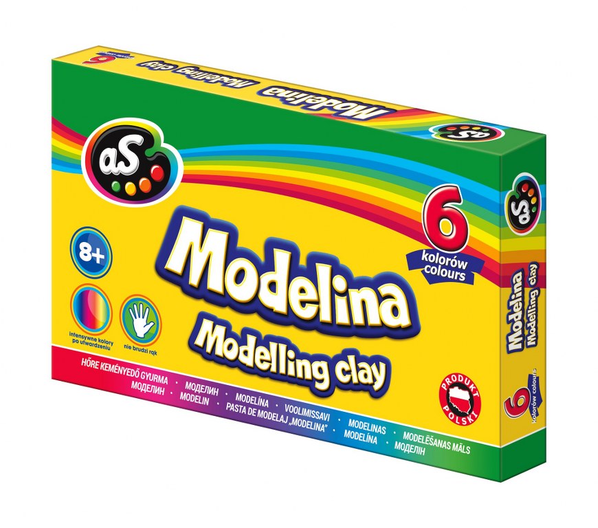 Modelina AS 6 kolorów Modelina AS 6 kolorów - obrazek 1