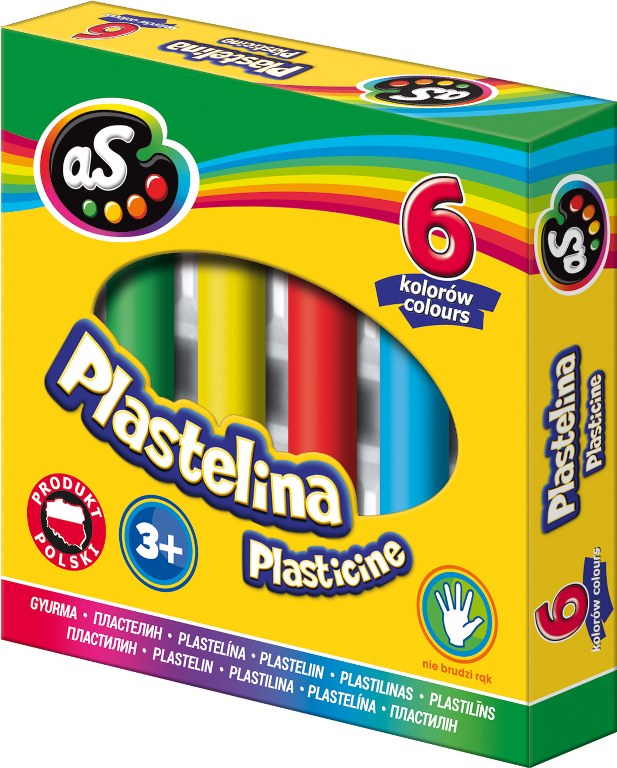 Plastelina AS 6 kolorów Plastelina AS 6 kolorów - obrazek 1