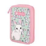 Piórnik podwójny bez wyposażenia ASTRABAG LOVELY BUNNY, AC2