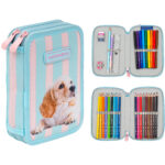 Piórnik podwójny z wyposażeniem ASTRABAG PUPPY LINE, AC21