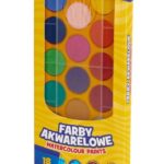 Farby akwarelowe Astra 18 kol - fi 23,5 mm w pudełku