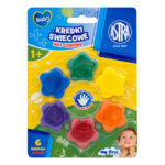 Kredki świecowe w kształcie gwiazdek ASTRA BABY - 6 kol. blister