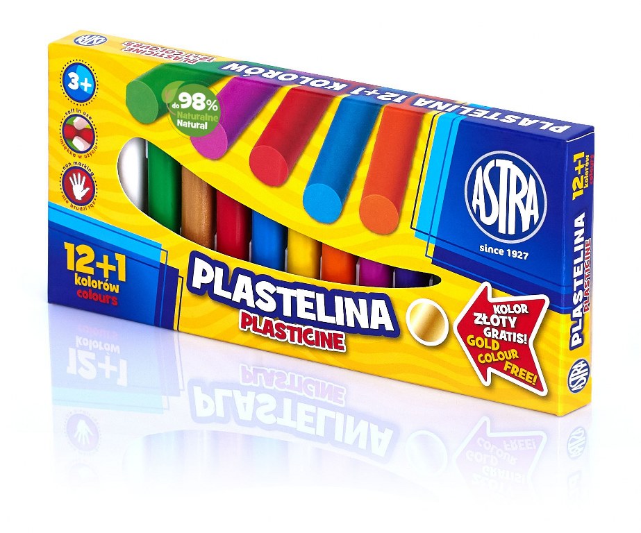 Plastelina Astra 13 kol - 12+1 kolor gratis Plastelina Astra 13 kol - 12+1 kolor gratis - obrazek 1