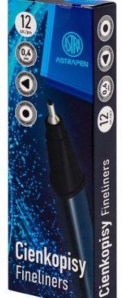 Cienkopis trójkątny - czarny - ASTRAPEN - 12 szt. Box