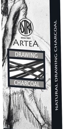 Węgiel naturalny Astra Artea – selekcjonowane patyczki do szkiców i portretów.