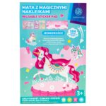 Zestaw naklejek wielokrotnego użytku w teczce XL ASTRAFUN - Jednorożec, Zwierzątka, Kosmos, Syrenki